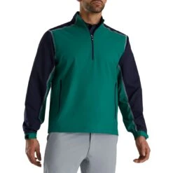 FootJoy Sport Windshirt -Golf Shop footjoy sport windshirt evergreen navy front itempicture