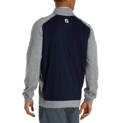 FootJoy Tech Sweater -Golf Shop footjoy tech sweater navy heather grey back itempicture
