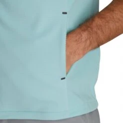 FootJoy ThermoSeries Fleece Back Vest -Golf Shop footjoy thermoseries fleece back vest seaglass detail itempicture