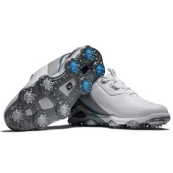 FootJoy Tour Alpha Golf Shoes White/Grey/Blue -Golf Shop footjoy tour alpha golf shoes white grey blue combo itempicture