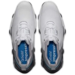 FootJoy Tour Alpha Golf Shoes White/Grey/Blue -Golf Shop footjoy tour alpha golf shoes white grey blue top itempicture