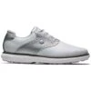 FootJoy Women's Traditions SL Golf Shoes White/Silver -Golf Shop footjoy womens traditions sl golf shoes white silver 97897 profile itempicture