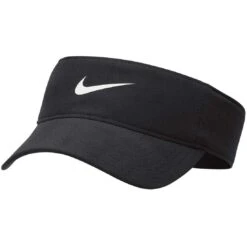 Nike Dri-FIT Ace Visor -Golf Shop nike 2023 dri fit ace visor black front itempicture