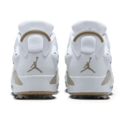 Nike Jordan Retro 6 G Golf Shoes White/Khaki -Golf Shop nike jordan retro 6 shoes white khaki dv1376 100 back itempicture