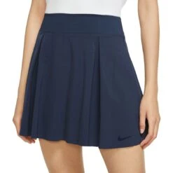 Nike Women's Dri-FIT Long Golf Skort -Golf Shop nike womens dri fit long golf skort obsidian front itempicture
