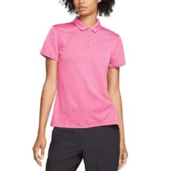 Nike Women's Dri-FIT Victory Textured Polo -Golf Shop nike womens dri fit victory textured polo pinksicle itempicture