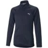 Puma Girls Quarter Zip Pullover -Golf Shop puma 2021 girls quarter zip pullover navy blazer 2 itempicture