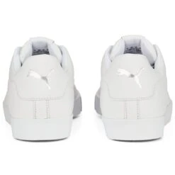 Puma Fusion Classic Golf Shoes White -Golf Shop puma fusion classic golf shoes white 376982 01 heel itempicture