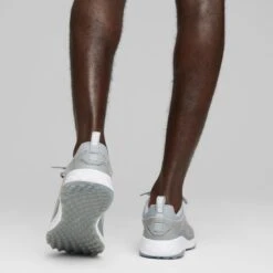 Puma Fusion Pro Golf Shoes Quarry/Silver 15 Puma Fusion Pro Golf Shoes Quarry/Silver -Golf Shop puma fusion pro golf shoes quarry silver 377041 04 mod2 itempicture