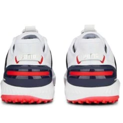 Puma Ignite Elevate Disc Golf Shoes White/Silver/Navy -Golf Shop puma ignite elevate disc golf shoes white silver navy 376080 04 heel itempicture