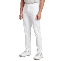 Puma Jackpot 5 Pocket Pants 14 Puma Jackpot 5 Pocket Pants -Golf Shop puma jackpot 5 pocket pants white front model itempicture