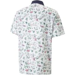 Puma MATTR Lagoon Polo -Golf Shop puma mattr lagoon polo white back itempicture