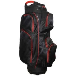 RJ Sports Mission Cart Bag -Golf Shop rj sports mission cart bag black red left itempicture