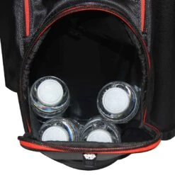 RJ Sports Mission Cart Bag -Golf Shop rj sports mission cart bag black red pocket itempicture