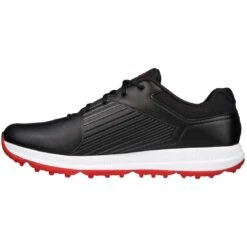 Skechers GO GOLF Elite 5 GF Golf Shoes Black/Red -Golf Shop skechers go golf elite 5 golf shoes black red 214065 bkrd spine itempicture