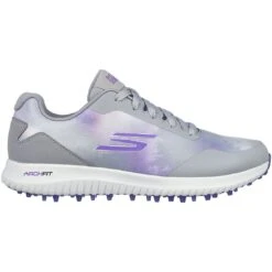 Skechers Women's Arch Fit GO GOLF Max 2 Splash Golf Shoes Grey/Purple