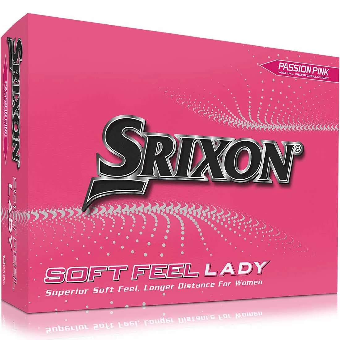 Srixon Women's Soft Feel Lady 8 Pink Golf Balls 3 Srixon Women's Soft Feel Lady 8 Pink Golf Balls