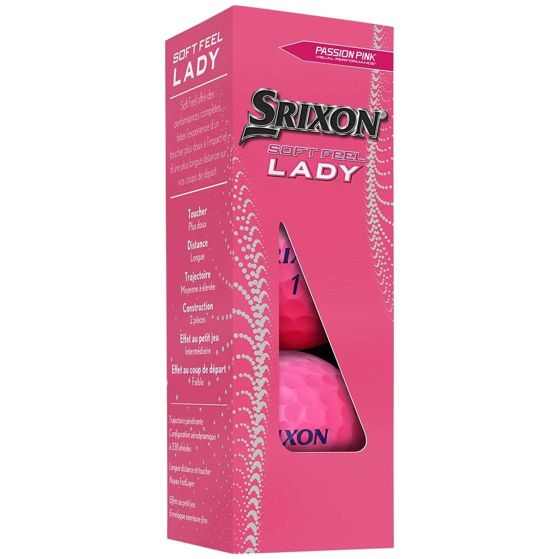 Srixon Women's Soft Feel Lady 8 Pink Golf Balls 4 Srixon Women's Soft Feel Lady 8 Pink Golf Balls - Image 2