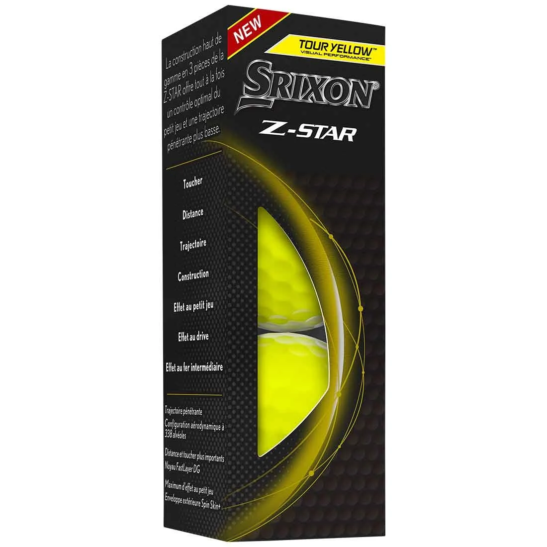 Srixon Z-Star 8 Yellow Golf Balls 3 Srixon Z-Star 8 Yellow Golf Balls - Image 2