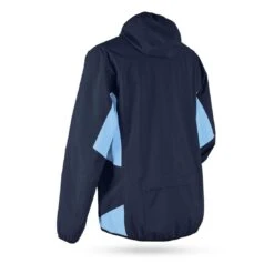 Sun Mountain Monsoon Hooded Rain Jacket -Golf Shop sun mountain 2023 monsoon hooded rain jacket navy glacier back itempicture