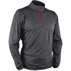 Sun Mountain Summit Long Sleeve Pullover -Golf Shop sun mountain 2023 summit ls pullover steel red itempicture