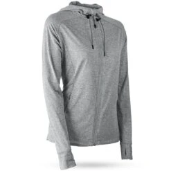 Sun Mountain Women's Second Layer Hooded Jacket 12 Sun Mountain Women's Second Layer Hooded Jacket -Golf Shop sun mountain 23 wmn second layer hooded jacket platinum itempicture