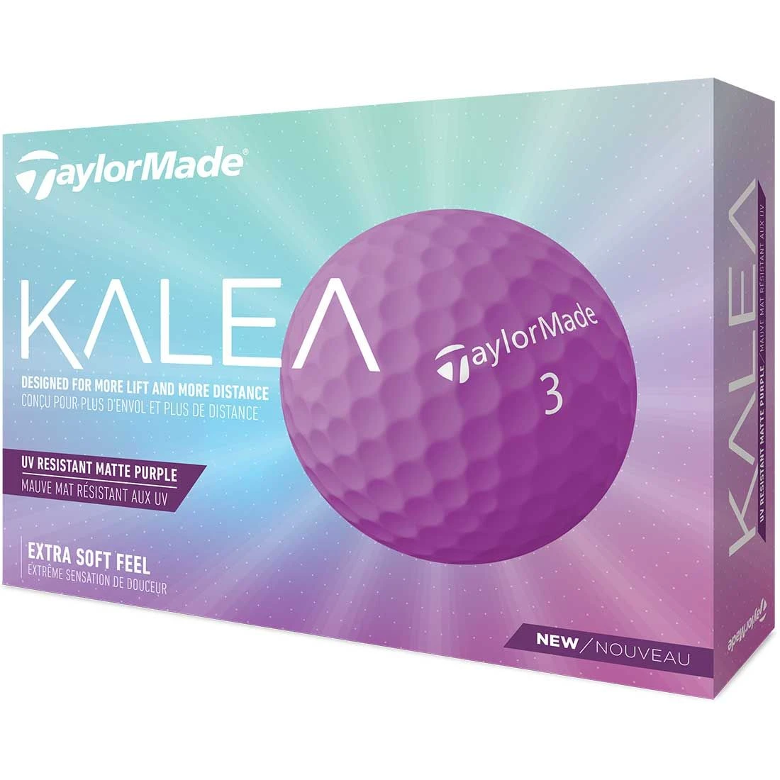 TaylorMade Women's Kalea Purple Golf Balls 3 TaylorMade Women's Kalea Purple Golf Balls