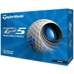 TaylorMade TP5 White Golf Balls -Golf Shop taylormade 2021 tp5 white golf balls lid itempicture