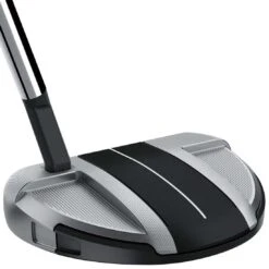 TaylorMade Spider GT Rollback Silver/Black Putter -Golf Shop taylormade spider gt rollback silver black small slant putter back itempicture