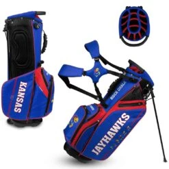 Team Effort NCAA Caddie Carry Hybrid Bag -Golf Shop team effort ncaa caddie carry hybrid bag kansas jayhawks itempicture