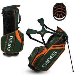 Team Effort NCAA Caddie Carry Hybrid Bag -Golf Shop team effort ncaa caddie carry hybrid bag miami hurricanes itempicture