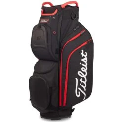 Titleist 2022 Cart 15 Cart Bag -Golf Shop titleist 2022 cart 15 cart bag black black red itempicture
