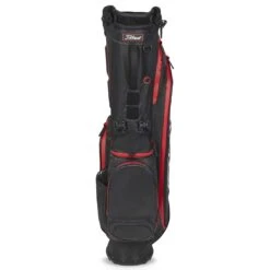 Titleist Players 4 Stadry Stand Bag -Golf Shop titleist 2023 players 4 stadry stand bag black black red front itempicture