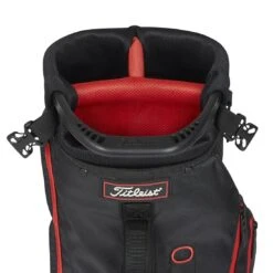 Titleist Premium Carry Bag -Golf Shop titleist 2023 premium carry bag black black red top itempicture