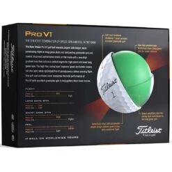 Titleist Pro V1 Yellow Golf Balls -Golf Shop titleist 2023 pro v1 golf balls back itempicture