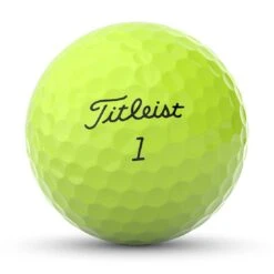 Titleist Pro V1 Yellow Golf Balls -Golf Shop titleist 2023 pro v1 yellow golf balls front stamp itempicture