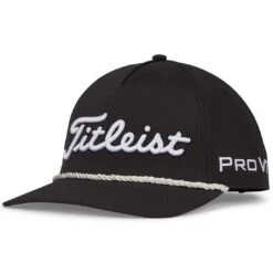 Titleist Tour Rope Hat -Golf Shop titleist 2023 tour rope hat black white itempicture