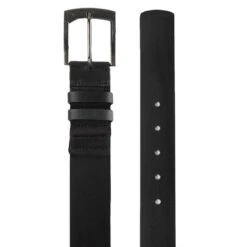 TravisMathew Jinx Leather Belt -Golf Shop travismathew jinx leather belt black flat itempicture