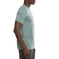 TravisMathew Scenic Vista Active Tee -Golf Shop travismathew scenic vista active tee heather silver pine side itempicture