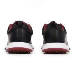 TravisMathew Cuater The Ringer Spiked Golf Shoes Black/Ruby Wine -Golf Shop travismathew the ringer spiked golf shoes black ruby wine heel itempicture