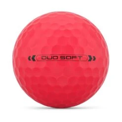 Wilson Staff DUO Soft Red Golf Balls -Golf Shop wilson staff duo soft red golf balls ball front itempicture